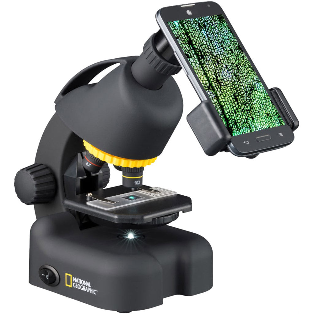 National Geographic 40–640x Microscope w/ Smartphone Adapter