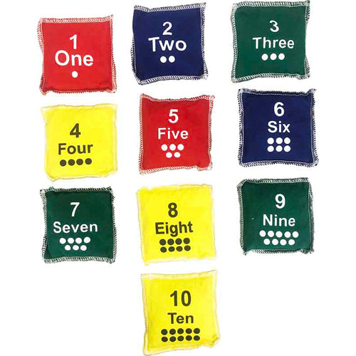 Alliance Numbers 1 to 10 Cotton Bean Bag Set
