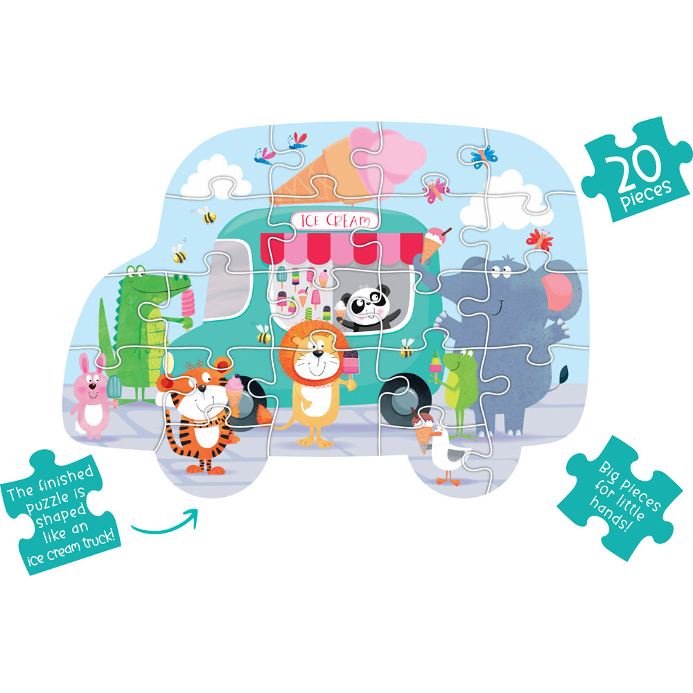Learning Can Be Fun Ice Cream Party Truck Shaped Puzzle