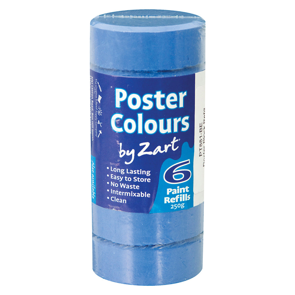 Zart Poster Colours Refill 6pk