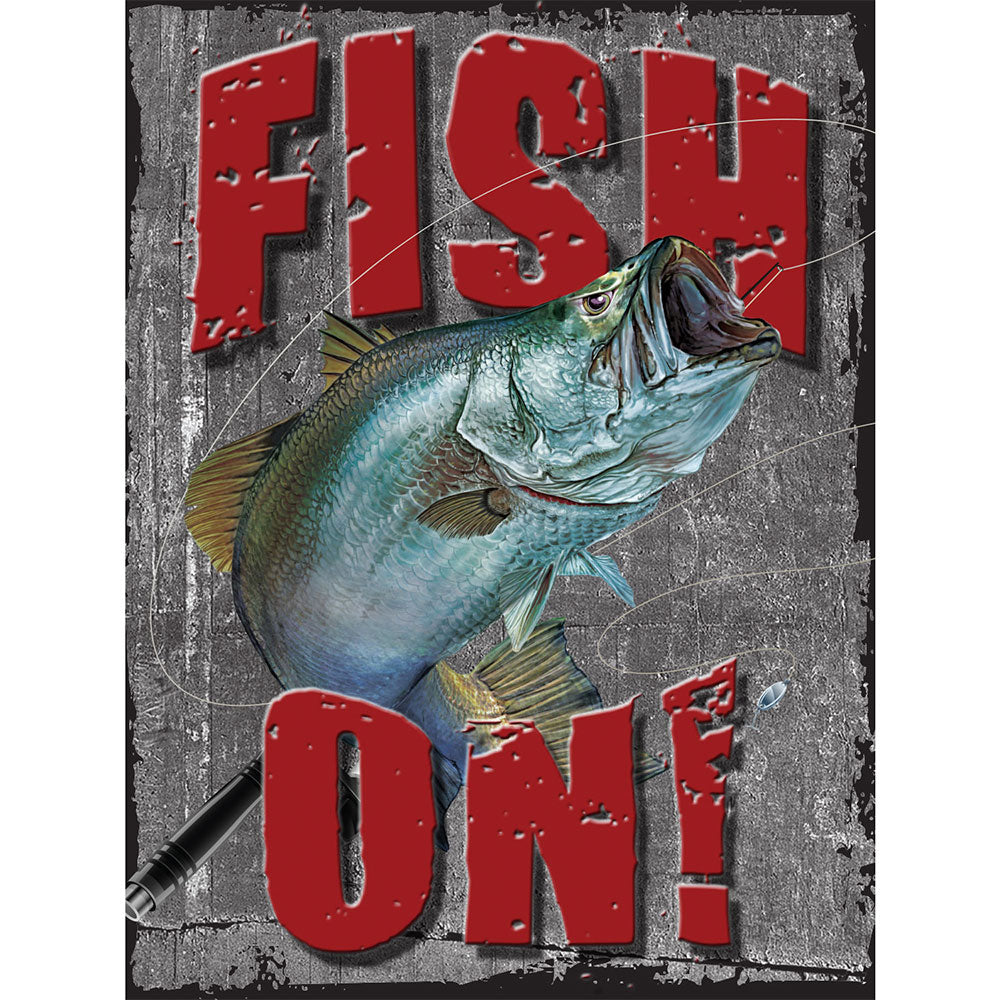 Schweres Blechschild aus Stahl (30 x 40 cm)