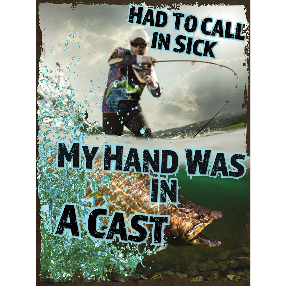 Schweres Blechschild aus Stahl (30 x 40 cm)