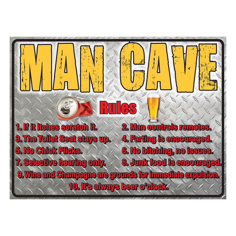 Schweres Blechschild aus Stahl (30 x 40 cm)