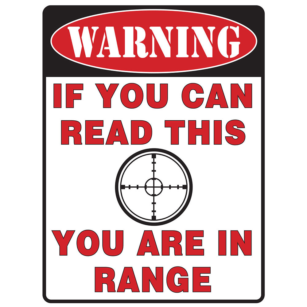 Schweres Blechschild aus Stahl (30 x 40 cm)