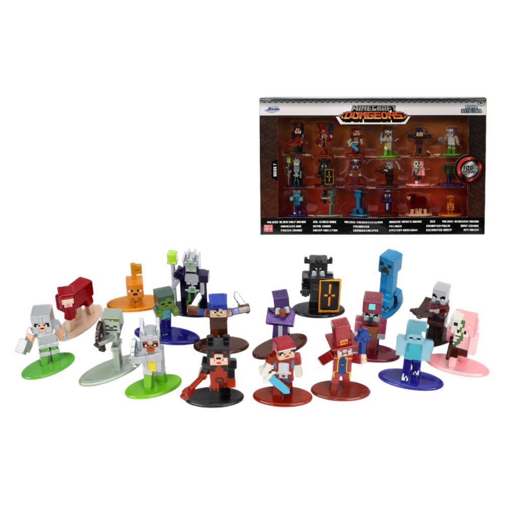 Minecraft Minecraft Dungeons Nano MetalFig 18-Pack Set
