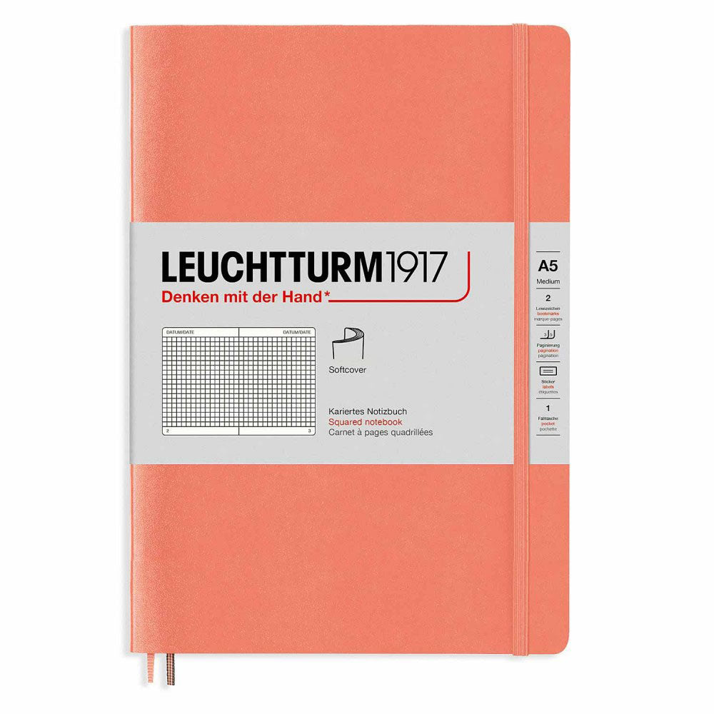 Leuchtturm Softcover Squared Notebook A5