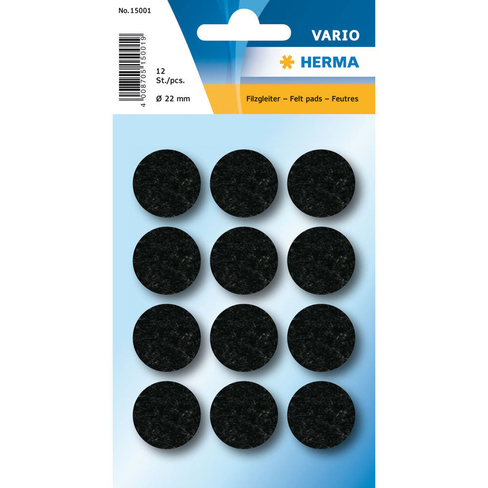 ヘルマ保護フェルトパッド(黒)