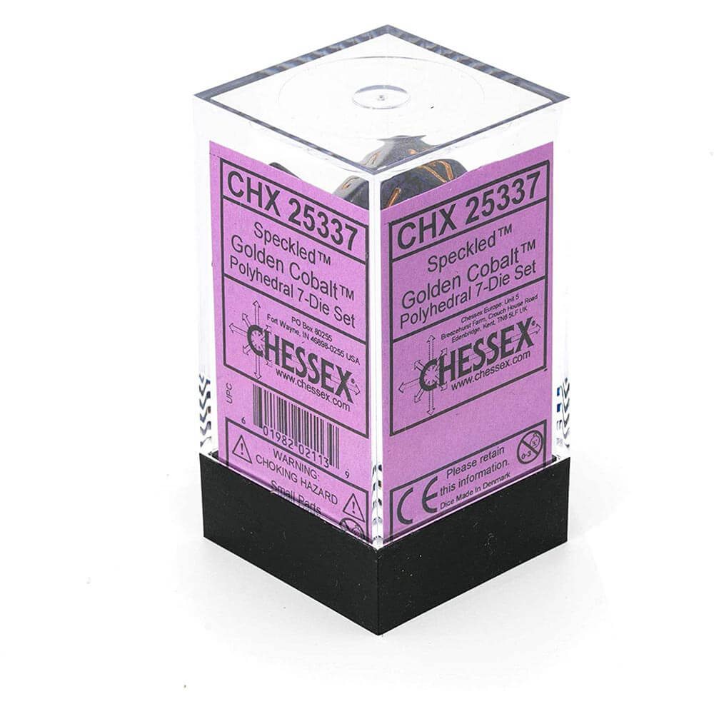 D7 Würfelset, gesprenkeltes Poly (7 Würfel)