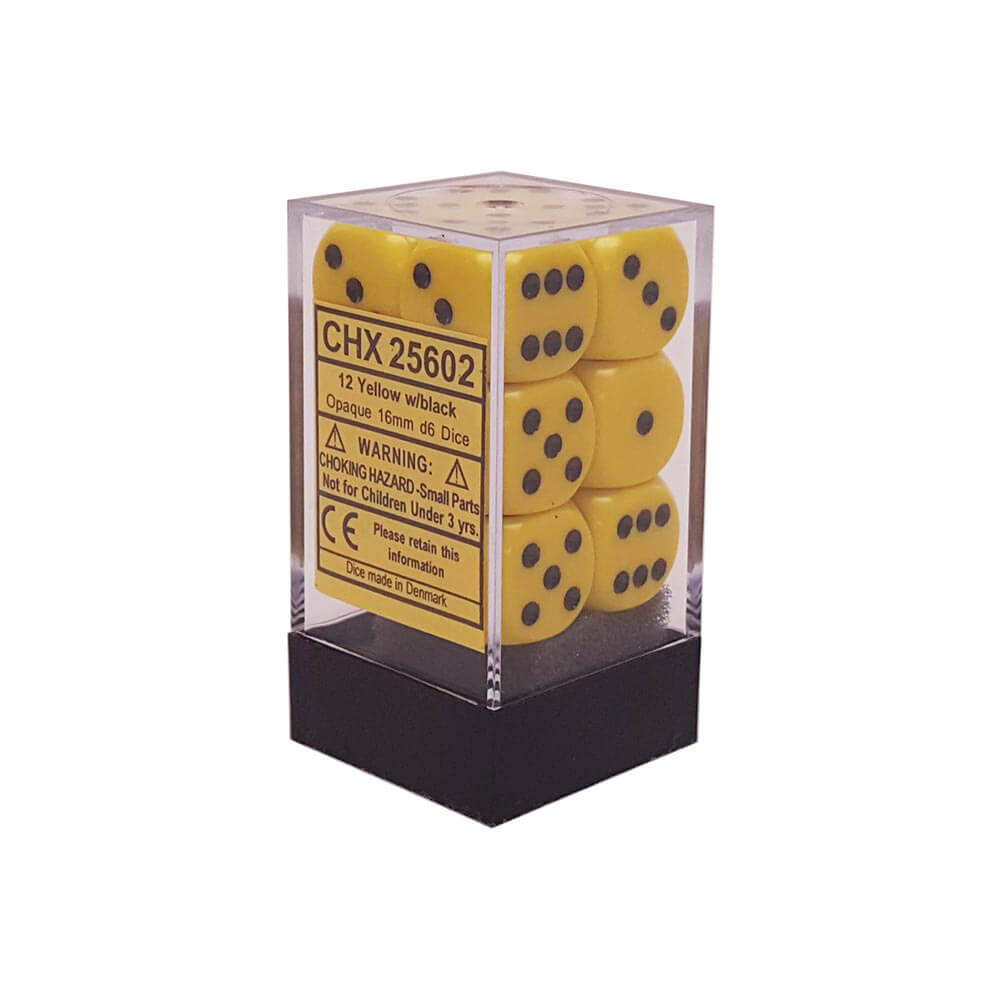 D6ダイス不透明16mm(12サイコロ)