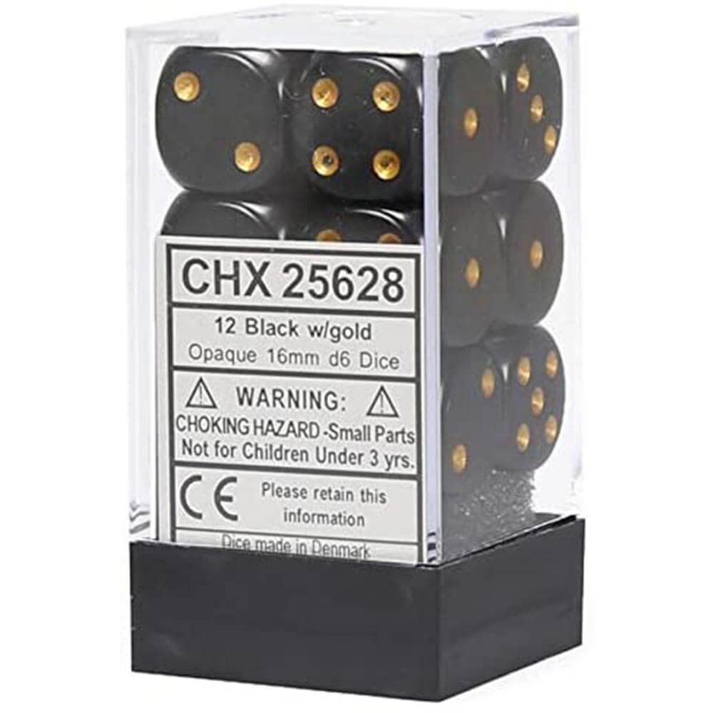 D6ダイス不透明16mm(12サイコロ)