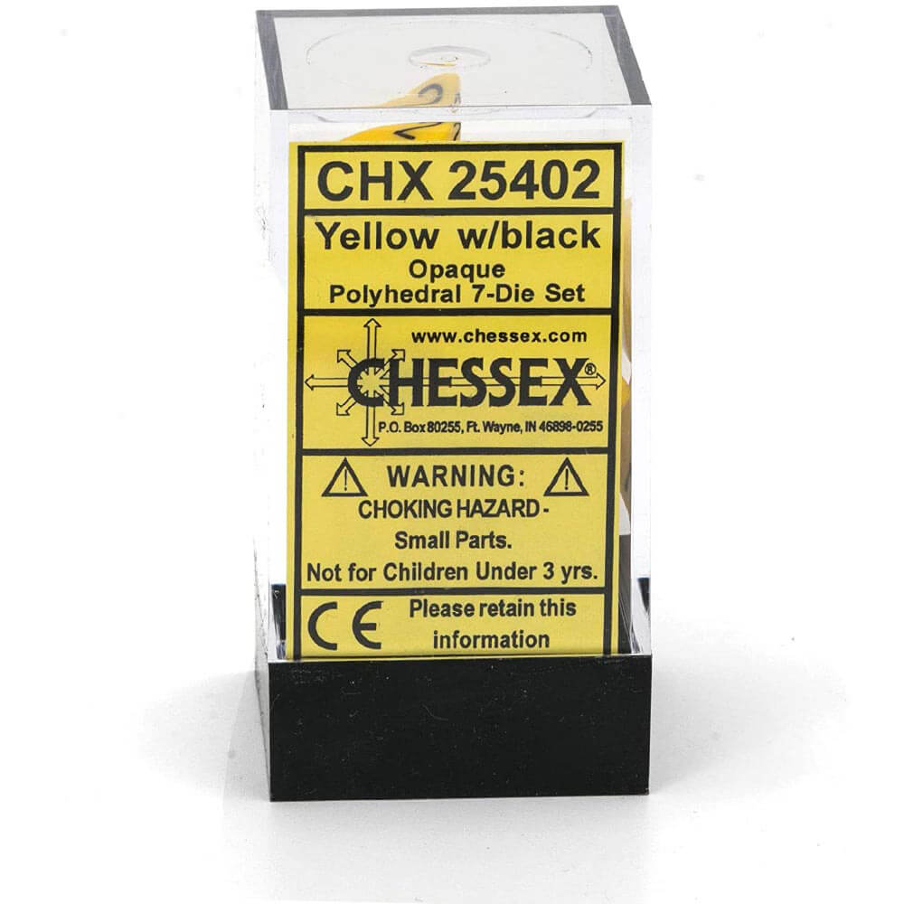 D7 Würfel-Set, undurchsichtiges Polyh (7 Würfel)