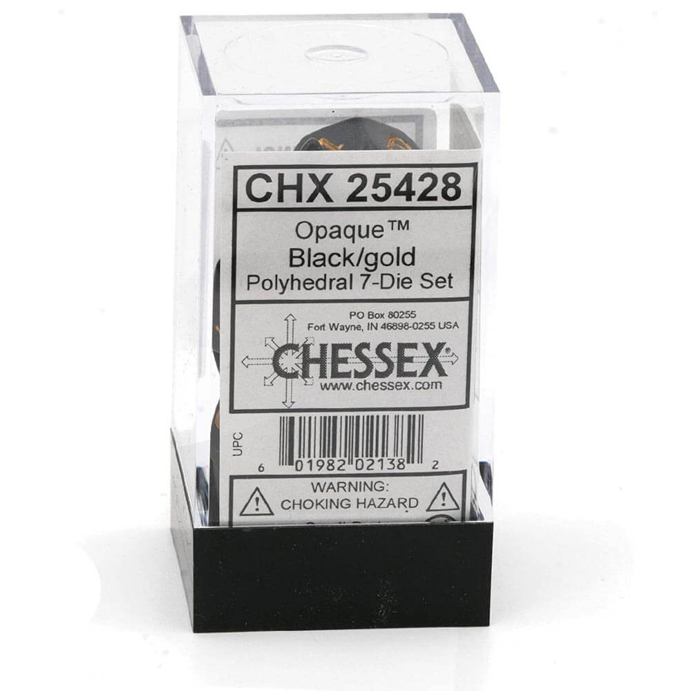 D7 Würfel-Set, undurchsichtiges Polyh (7 Würfel)