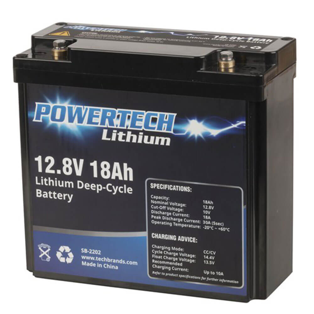 Powertechディープサイクルバッテリー(12.8V LifePO4)