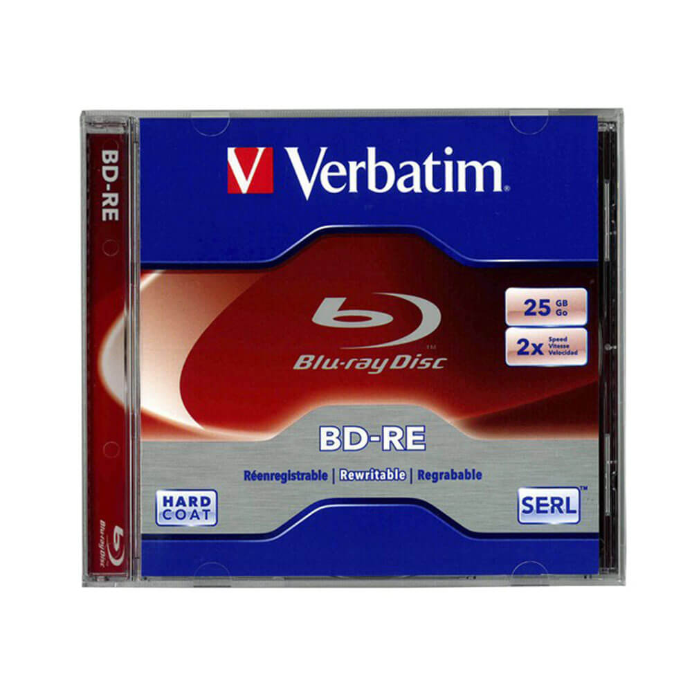 ケース付きVerbatim Blu-rayディスク(25GB)