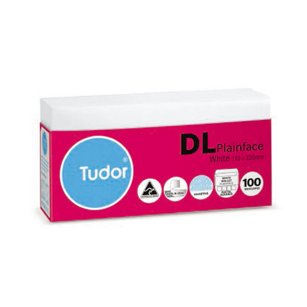 Tudor Peel & Seal Geheimumschlag, 100 Stück (weiß)