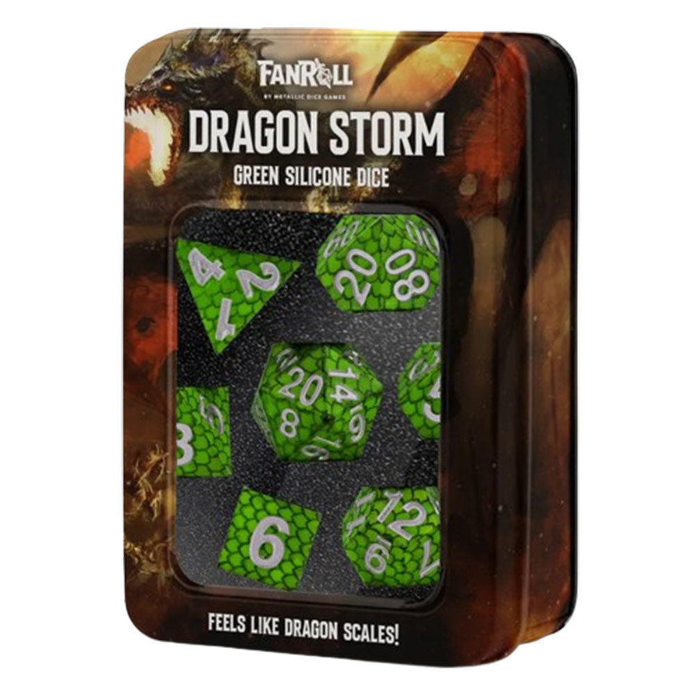  MDG Dragon Storm Scale Silikonwürfel-Set 16 mm