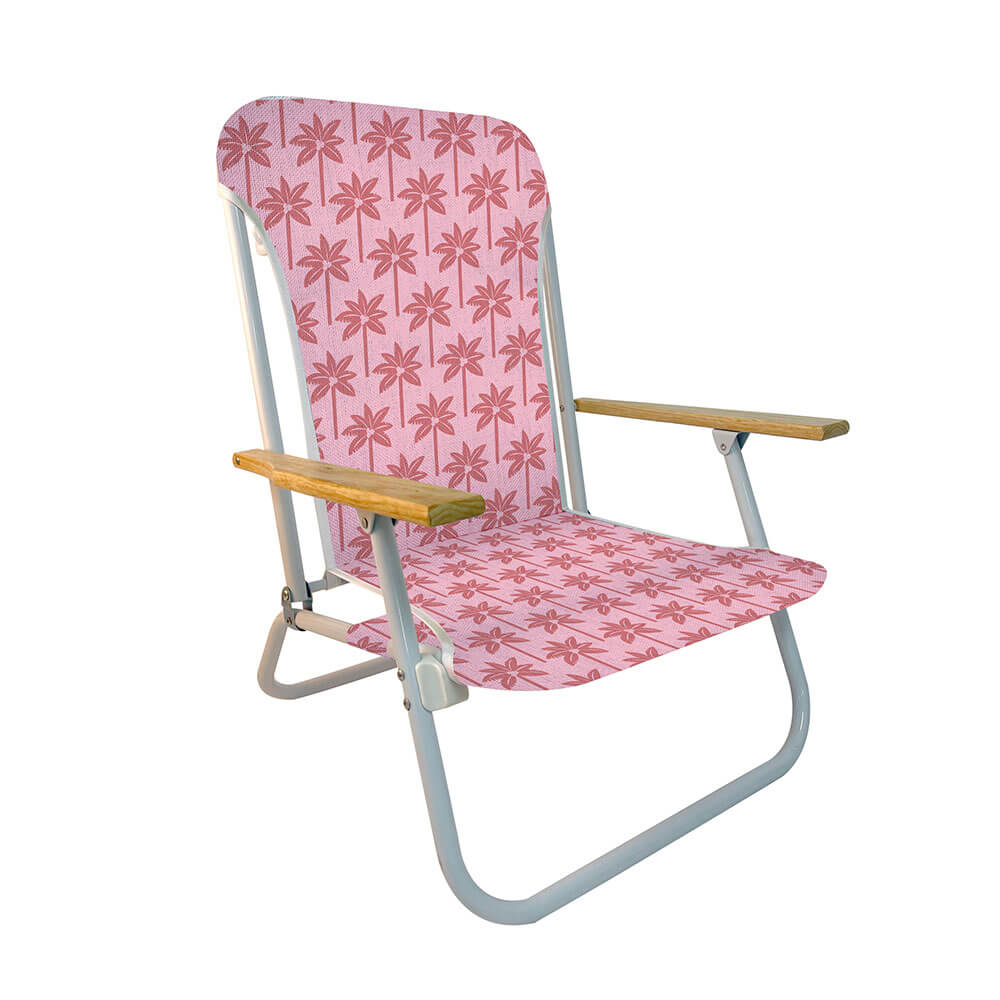 Beach Chair with Wooden Arms (74x68x60cm)