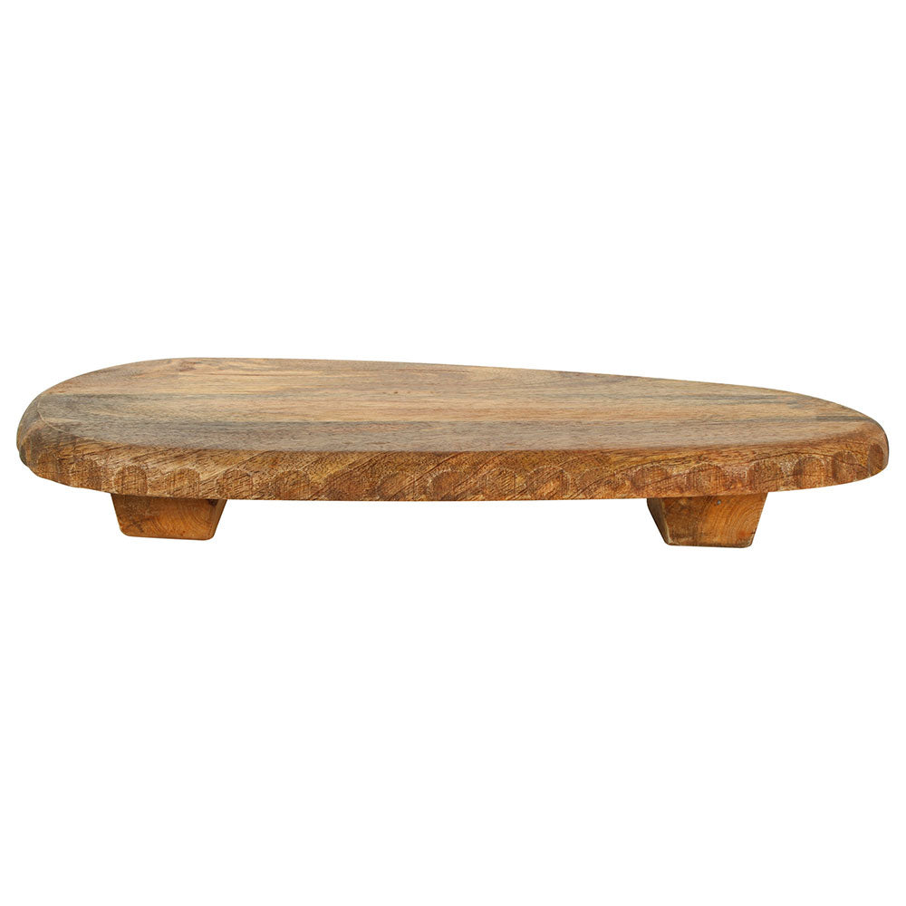 Emli Mango Wood Chopping Board Stand met benen