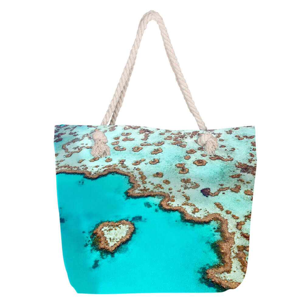 Bolsa de playa con cremallera interna (50x45x15cm)