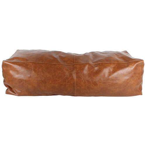 Bangalow Ottoman w/ Fill Tan PU Leather