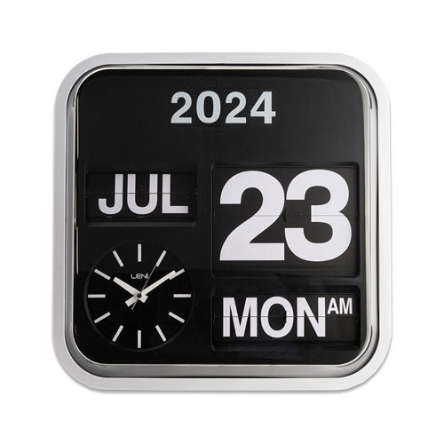 Leni Bankers Clock with Calendar (43x43cm)