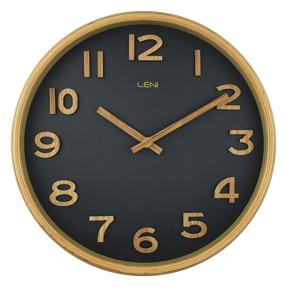 Leni Tilia Wooden Timepiece Wall Clock 25.5cm