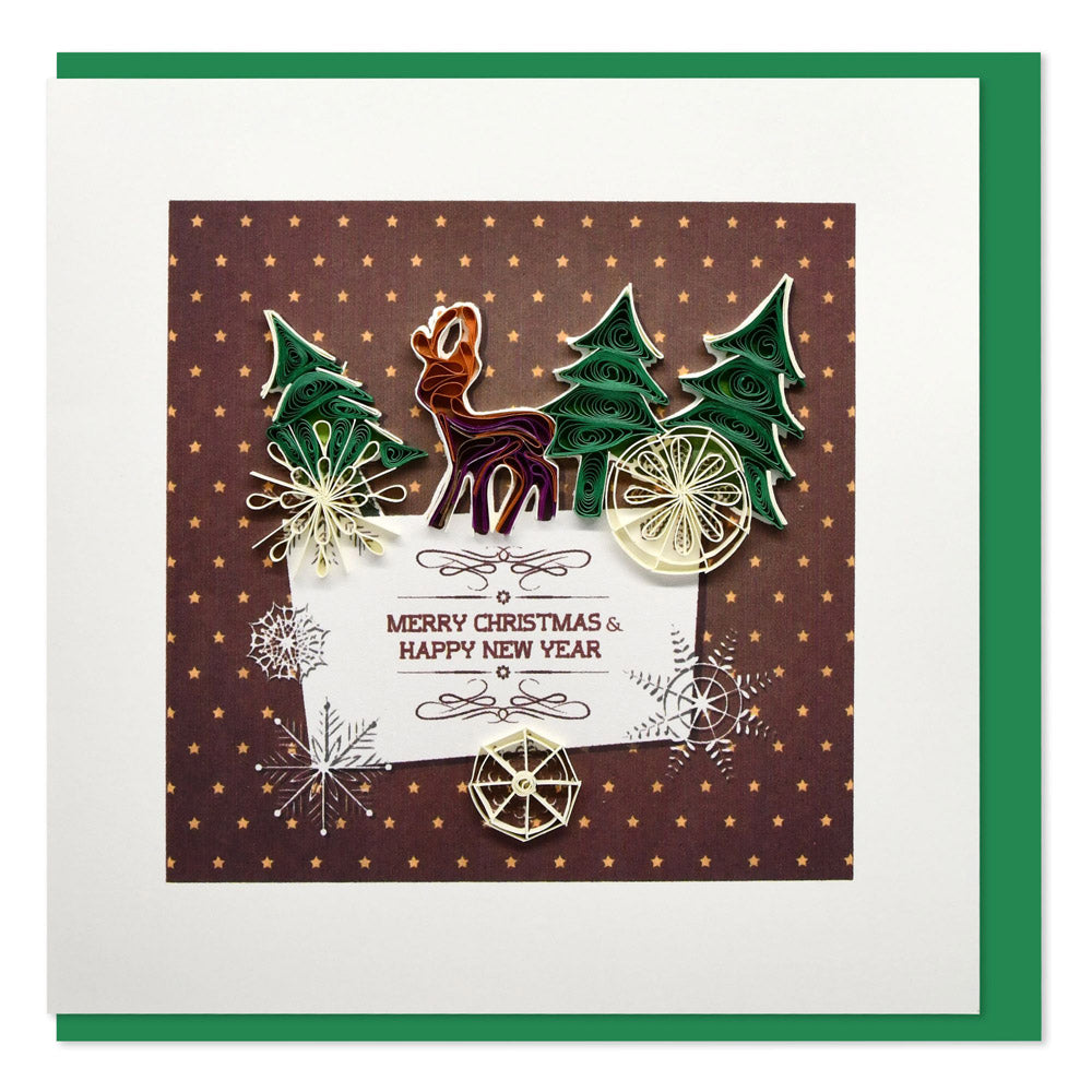 Christmas Quilled Greeting Card (15x15cm)