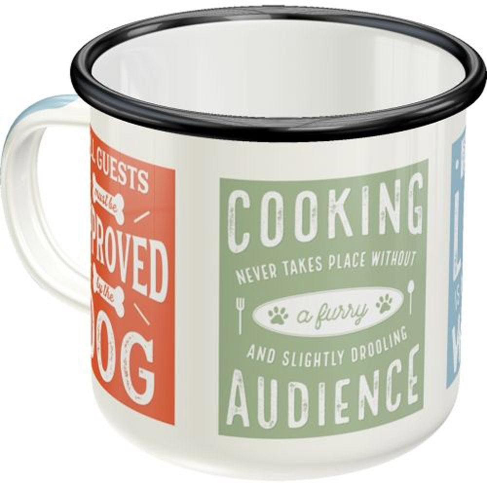 Nostalgic-Art Dog Rules Enamel Mug