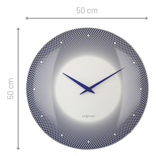 NeXtime Deep Wall Clock 50cm (Blue)