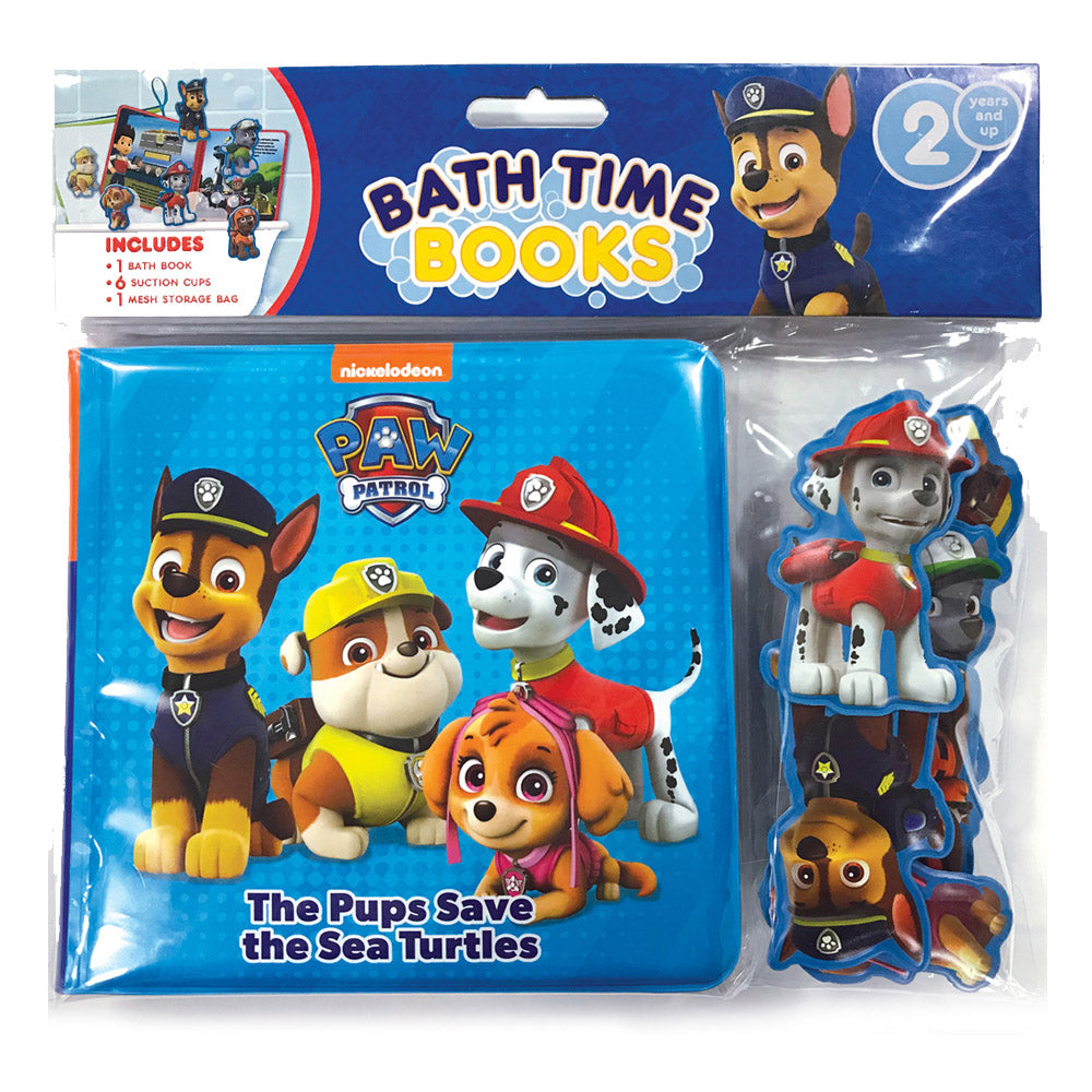 Nick Paw Patrol Bath Time Book with Eva Bag