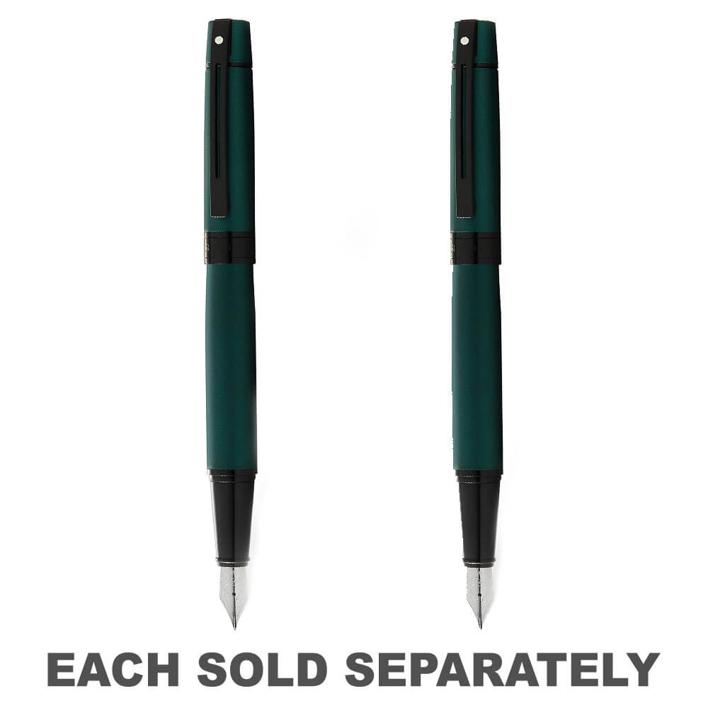 Sheaffer 300 Fountain Pen w/ Black Trim (Matte Green)