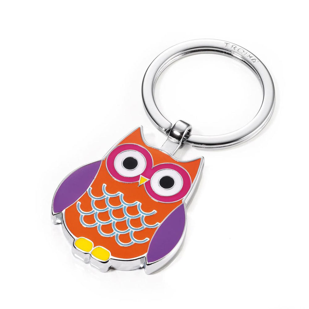 Troika Owl Keyring multicolor