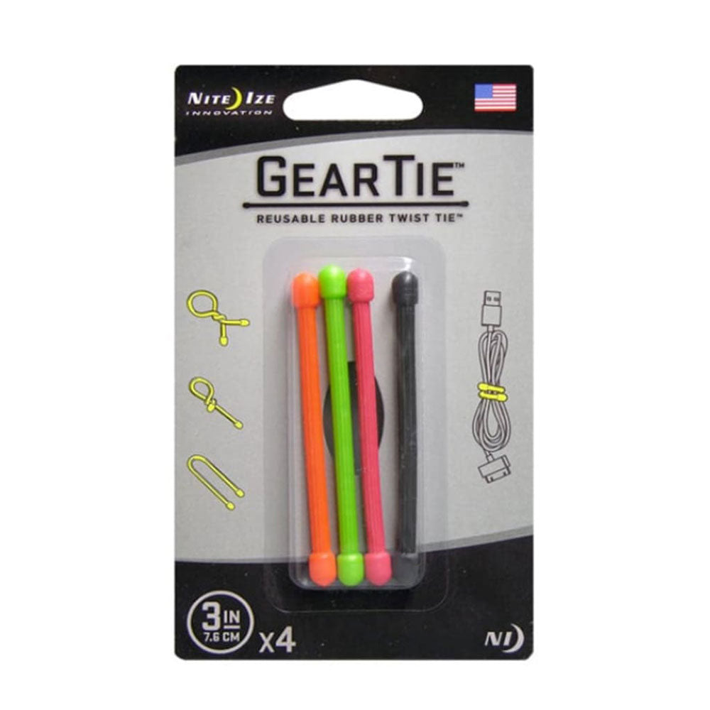 Nite Ize Gear Tie 8 cm 4pk