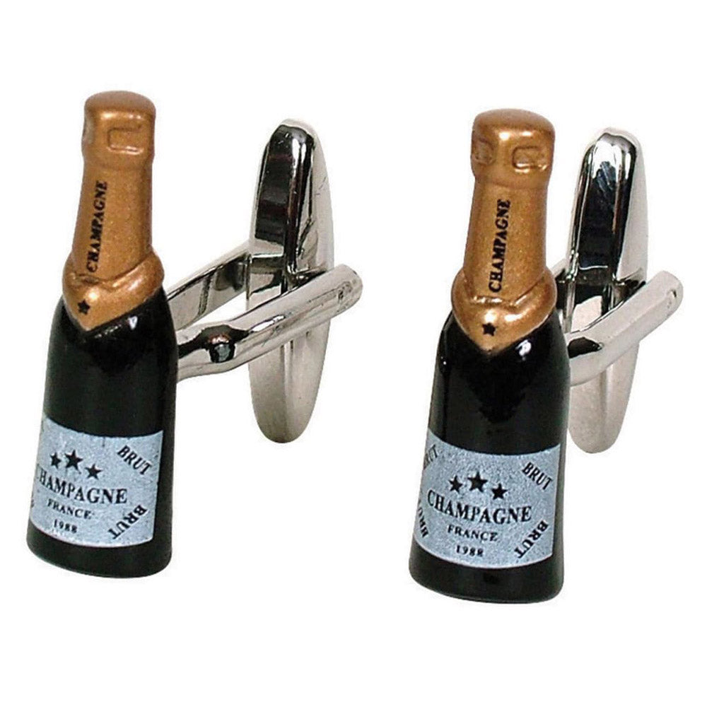 Champagne Bottle Button Cufflinks