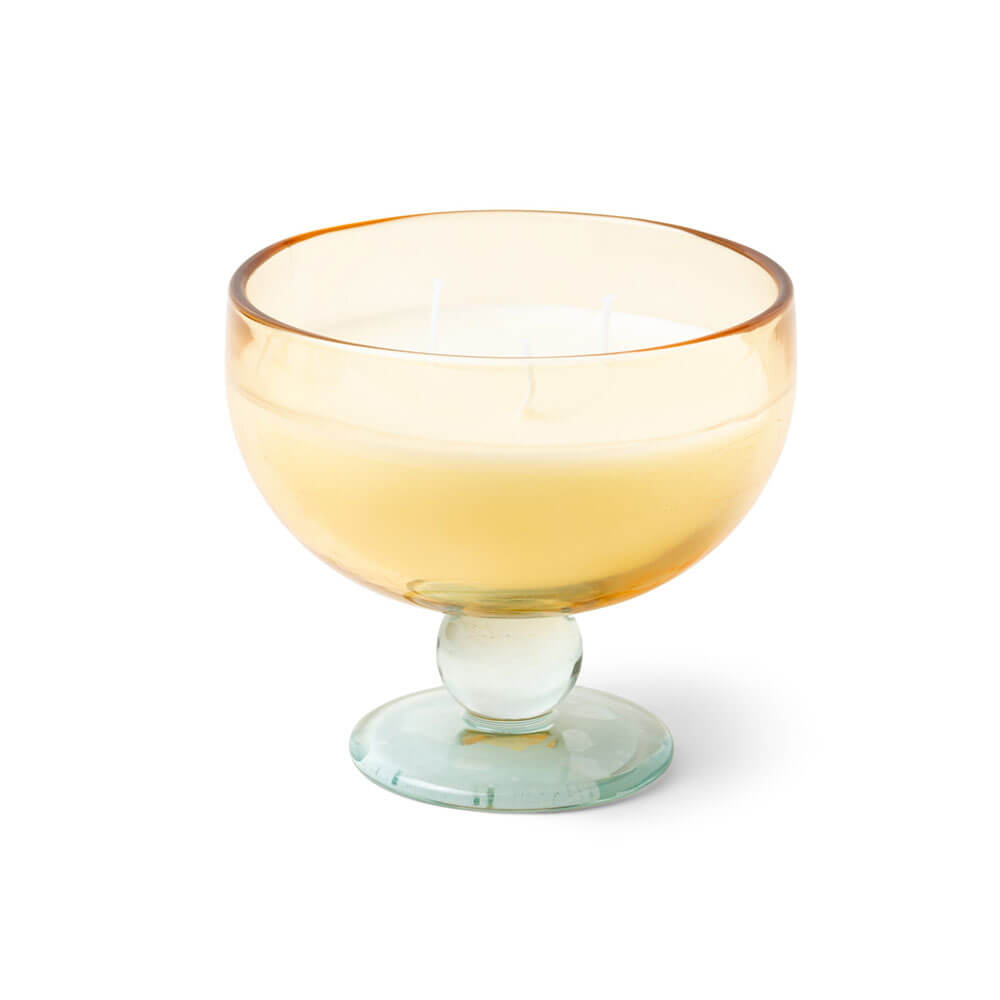 Bougie gobelet en verre teinté 6oz