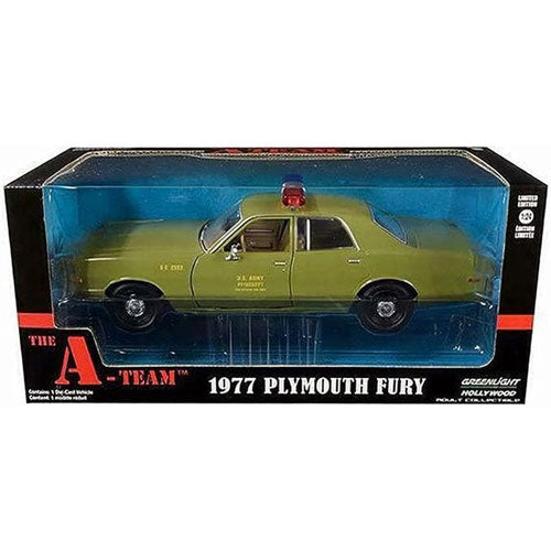 1977 A-Team Plymouth Fury US Army Police 1:24 Model Car