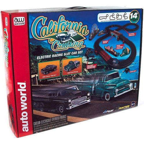 California Pacific Coast Electronic Racing Slot Car Set