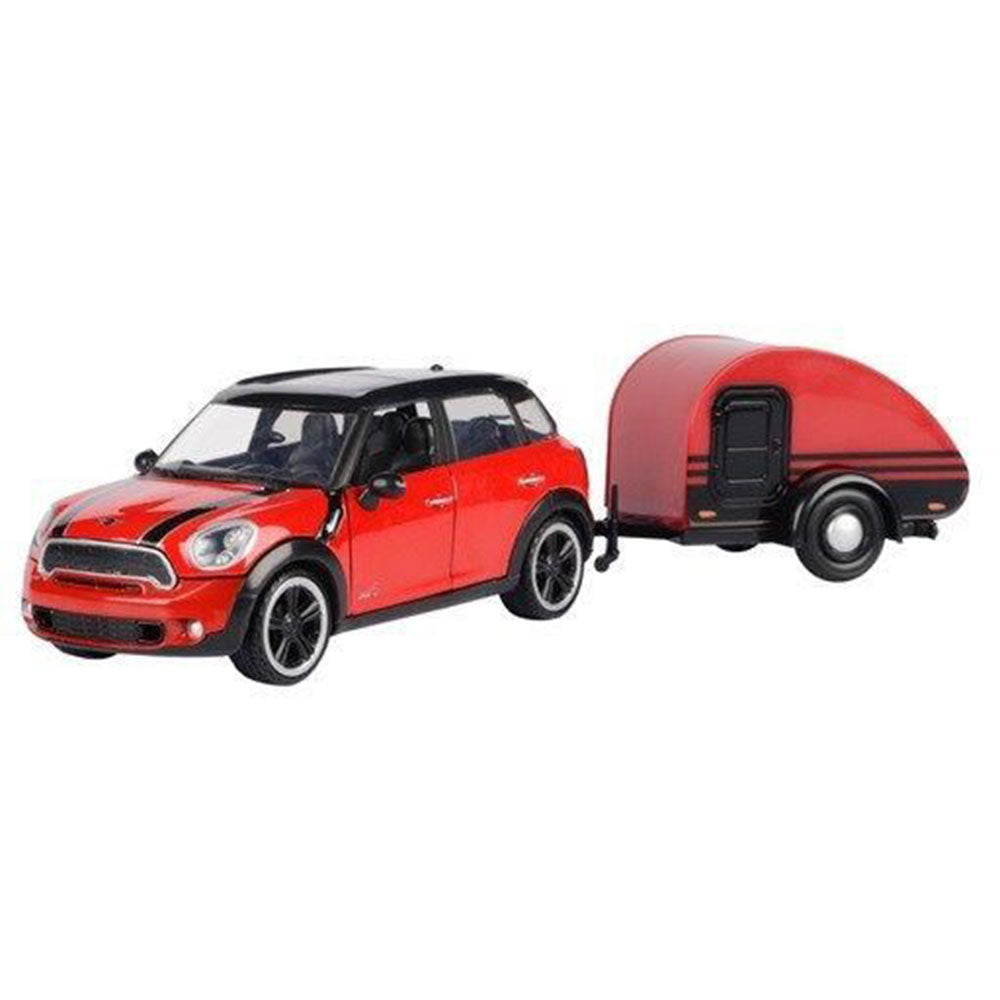 Mini Cooper S Countryman w/ Trailer 1/24 schaalmodel