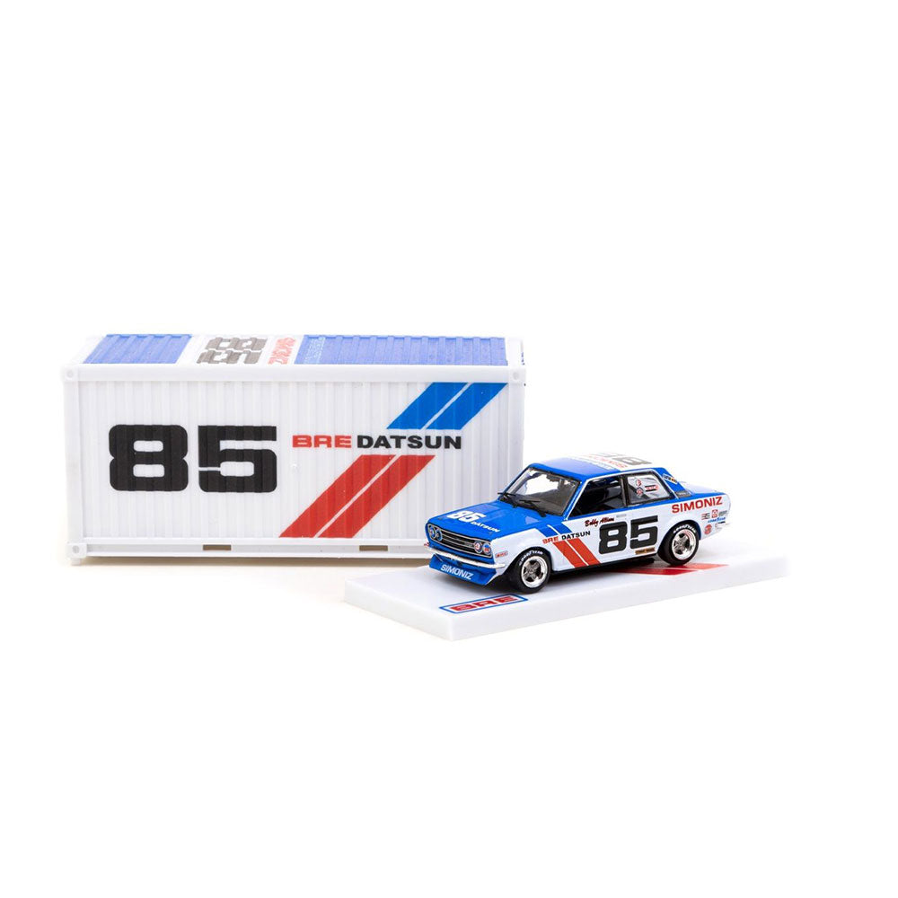 BRE Datsun 510 #85 Trans-Am 1972 w/ Container 1/64 Scale