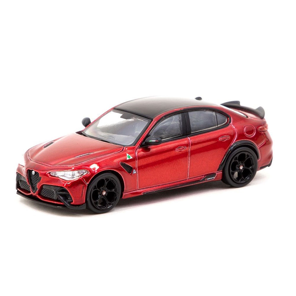 Alfa Romeo Giulia 1/64 Modèle d'échelle (rouge métallique)