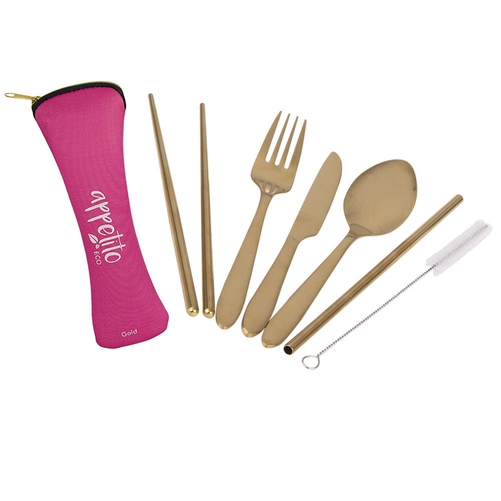 Appetito S/Steel Traveler's Cutlery Conjunto