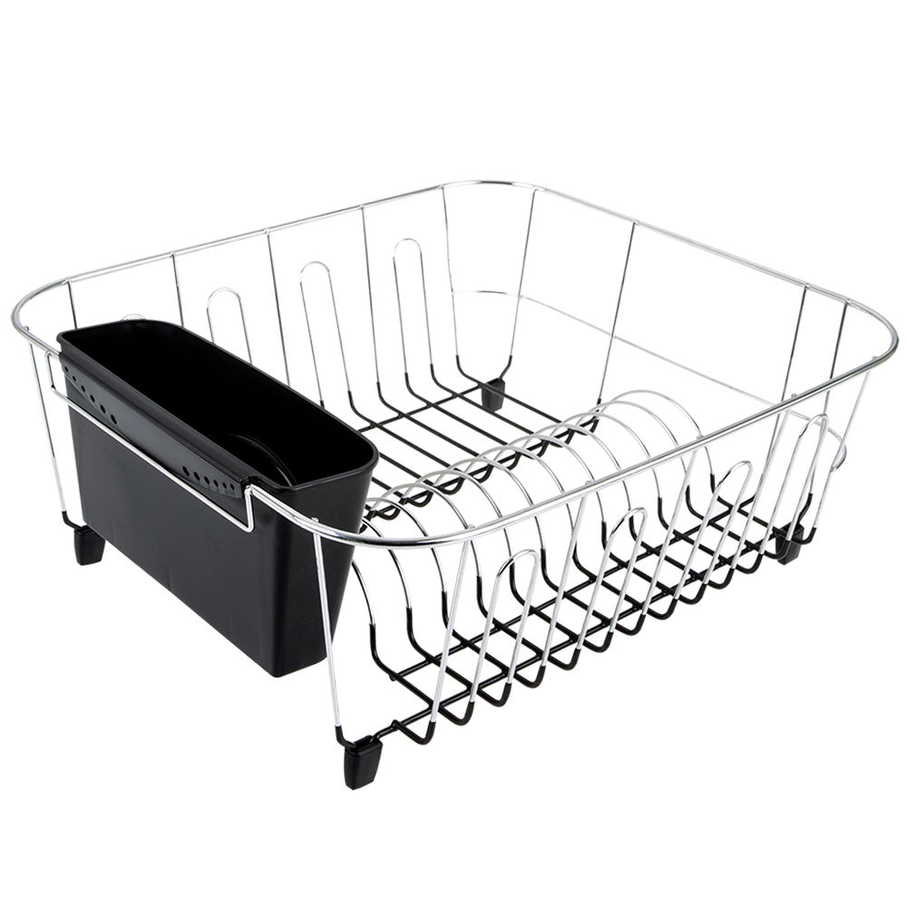 D.Line Small Dish Drainer Chrome/PVC med Caddy