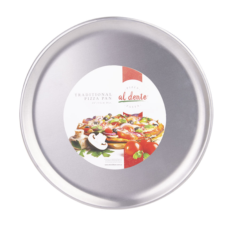 Al dente aluminium pizza pan