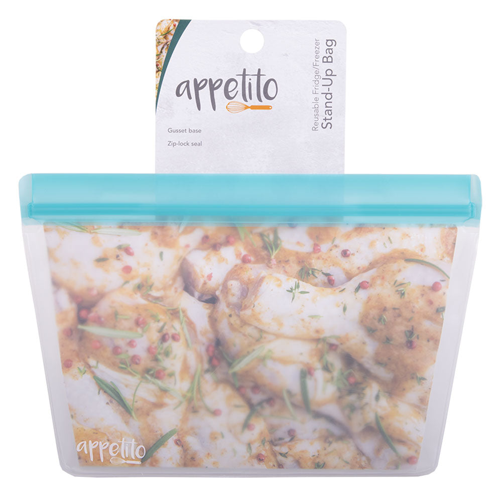 Appetito Reusable Fridge Sandwich Bag (Blue)