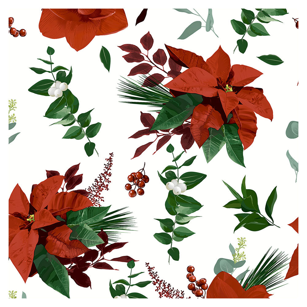 Papel+Design Poinsettia Print Luncheon Guardy