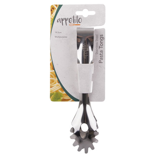 Appetito Stainless Steel Pasta Tongs