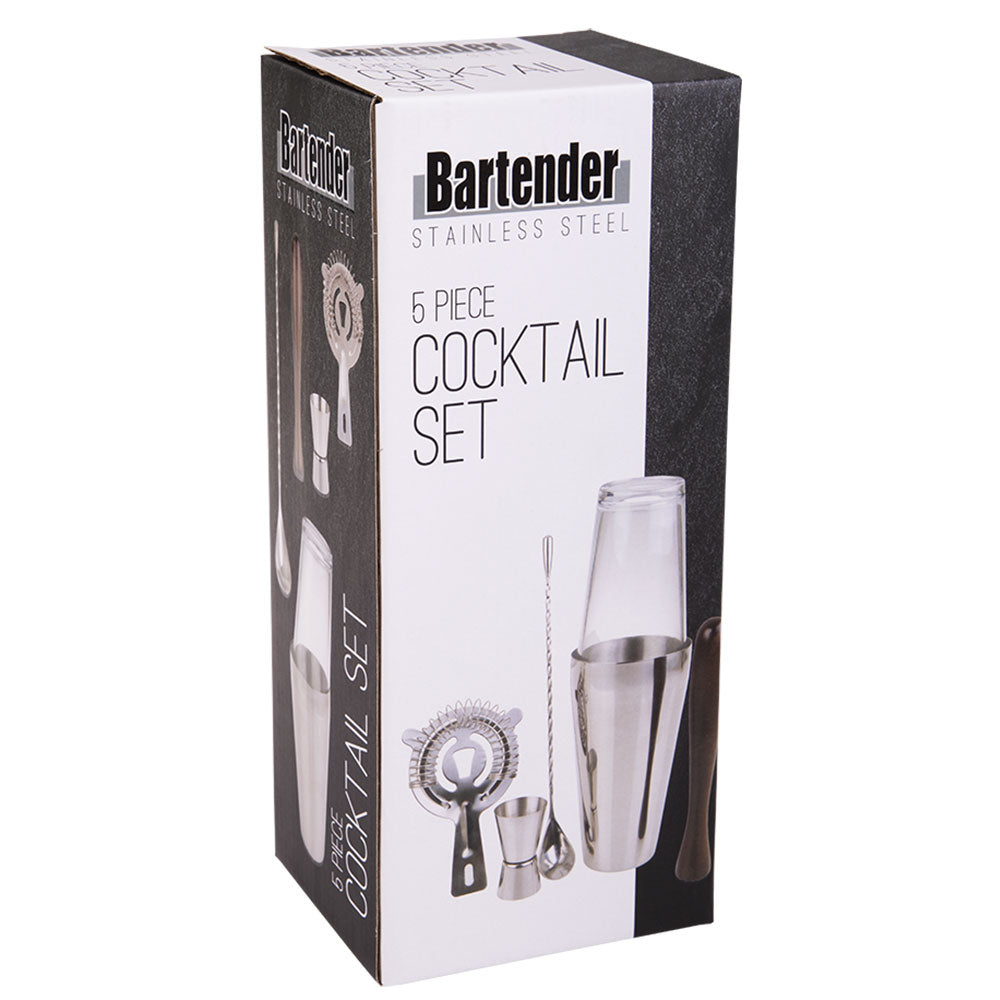 Barman roestvrijstalen cocktailset