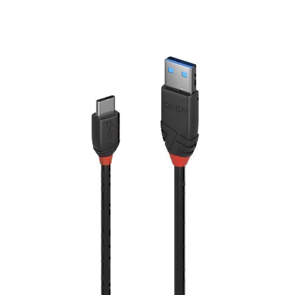 Lindy USB-C 3.1からUSB-Aケーブル3Aブラックライン