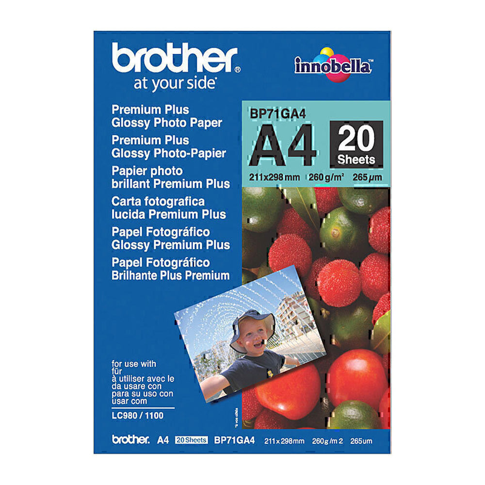 Bror blankt papir 260 gsm 20pk