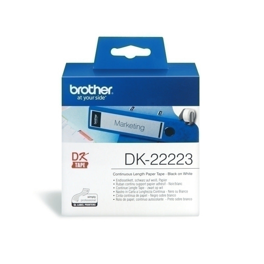 Brother White Continuous Paper Labeling Tape